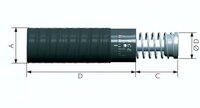 Amortyzator, M 33 x 1,5, nastawna, skok 50 mm - ACE