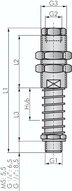 Popychacz sprezynowy G 1/4" (gwint zew.)xG 1/8" (gwint wew.), skok 25mm , Standa