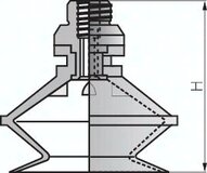 Ssawka mieszkowa, 1,5-krotna, seria P, 52x12mm, CR (czarny)