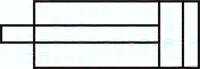 Silownik hydrauliczny, Ø 100/60, skok 700, z gwintem/kolnierzem