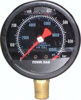 Manometr POWER-TEAM, 63 mm, NPT 1/4" gwint zew., 0 - 690 bar