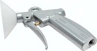 Pistolet do przedmuchu, aluminiowy Z dysza krótka Ø 1,5 i tabliczka ochronna 9 m