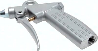 Pistolet do przedmuchu, aluminiowy Z dysza krótka Ø 1,5 (standard) 13 mm