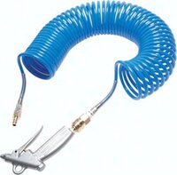 Pistolet do przedmuchu z wezem spiralnym 2,5 m - zestaw