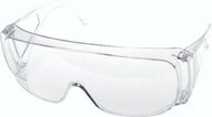 Okulary ochronne, z poliweglanu, bardzo lekki, dostosowane do noszenia na okular
