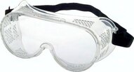 Okulary ochronne z oslona boczna, bezposrednie napowietrzenie przez perforacje, 