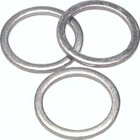 Zestaw pierścieni uszczelniających z aluminium, 12 typów (10 - 42 mm)