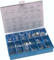 Zestaw pierścieni uszczelniających z aluminium, 12 typów (4 - 22 mm)