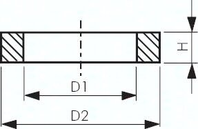Pierscień uszczelniający z miedzi (13,2 x 17,9 x 2,0 mm)