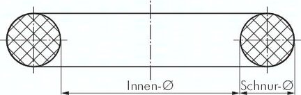 O-ring, 4,70x1,42 mm, NBR (70A)