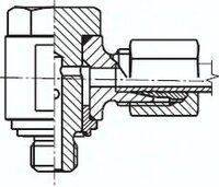 Złączka hydrauliczna kątowa 28 L M33x2