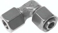 Złączka hydrauliczna kątowa 6 L stal nierdzewna
