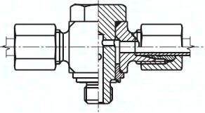Przyłączka trójnikowa hydrauliczna gw.zew 10 S G3/8