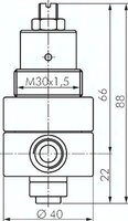 Reduktor ciśnienia, mosiądz, G1/4, 0,1-1,5 bar, Standard