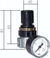 Reduktor mini G1/8, 0,5-10 bar