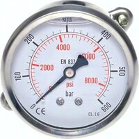 Manometr tablicowy glicerynowy D63, 0 - 60 bar