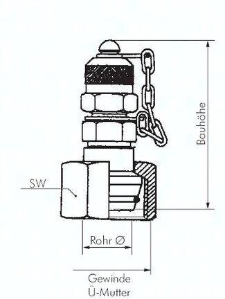 Przyłącze pomiarowe M16x2 - 28 L - do rurki hydraulicznej, stal ocynkowana