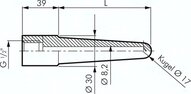 Osłona termometryczna do wspawania, 100mm, 25 bar, stal nierdzewna