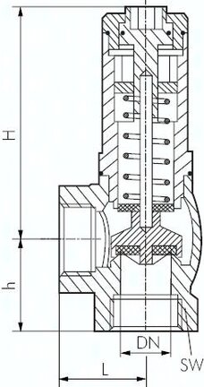 Zawór przelewowy G 1", 12 - 20 bar