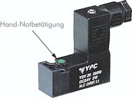 3/2-drogowy zawór elektromagnetyczny,Kolnierz, zamkniety (NC), 24 V=