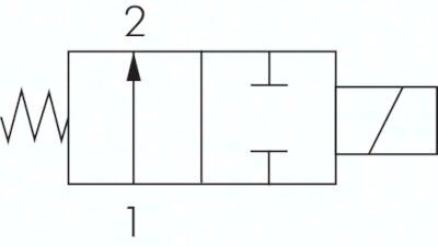 Elektrozawór 2/2 G 1/8 (NO), NBR, 24 V DC