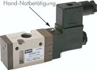 3/2-drogowy zawór elektromagnetyczny G 1/4" otwarty (NO), 24 V AC
