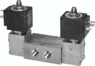 Elektrozawór 5/2 G 1/4" bistabilny, stal nierdzewna, 24 V DC