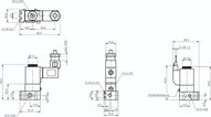 Elektrozawór 3/2 M5 (NC), 12 V DC