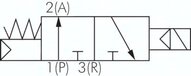 Elektrozawór 3/2 M5  (NO), 12 V DC