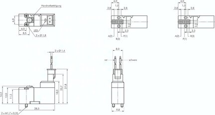 Zawór pilot 3/2 (NC) sterowany elektrycznie, przyłącze kołnierzowe, 24 V DC