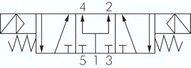 Elektrozawór 5/3 G 1/8, w poł. środkowym zasilany, 24 V DC, ATEX
