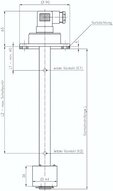Wlacznik napelniania, 250 mm, dwa punkty przelaczania (40-190mm)