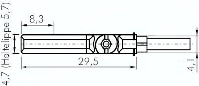 Trójnik z wylacznikiem cylindrowym, 3-Leiter-Reed-Sensor