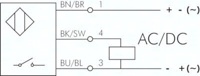 Trójnik z wylacznikiem cylindrowym, 3-Leiter-Reed-Sensor