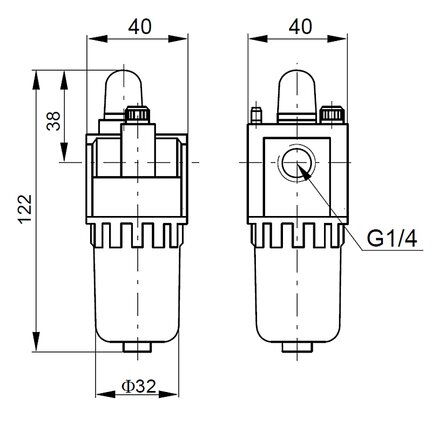 Smarownica sprężonego powietrza seria EASY LINE G1/4" - Air-Com