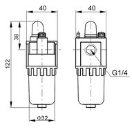 Smarownica sprężonego powietrza seria EASY LINE G1/4" - Air-Com