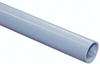 Rura aluminiowa do złączek wtykowych 18x15, szara (RAL 7001), malowana proszkowo