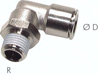 Złączka kątowa wtykowa R1/4-8 metalowa