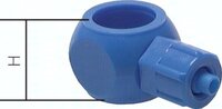 Korpus złączki kątowej skręcanej Banjo G1/4-8x6