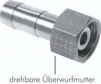 Króciec na wąż z nakrętką G1/8-4 16 bar