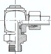 Przyłączka kątowa hydrauliczna obrotowa HD 25 S G1
