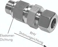 Zawór zwrotny hydrauliczny 10 L G1/4 stal nierdzewna