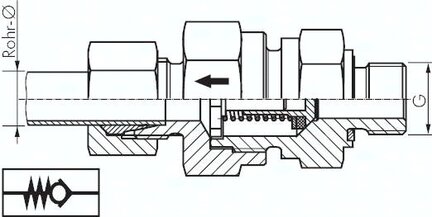 Zawór zwrotny hydrauliczny 35 L G1 1/4