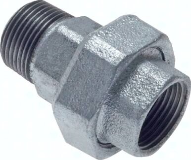 Śrubunek gwintowany, uszczelnienie stożkowe, Rp 2 1/2"/R 2 1/2" (GW/GZ)