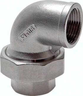 Śrubunek gwintowany, kątowy, uszczelnienie płaskie, Rp 3/4"(GW)