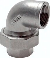 Śrubunek gwintowany, kątowy, uszczelnienie płaskie, Rp 3/4"(GW)