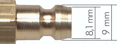 Szybkozłączka do form wtryskowych 9mm, M14x1,5 GZ