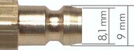 Szybkozłączka do form wtryskowych 9mm, G1/4" GZ