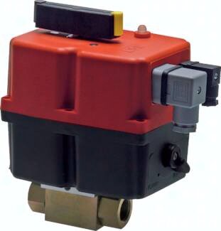 Zawór kulowy hydrauliczny z napędem elektr., G3/8, 12-24V AC/DC