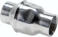 Zawór zwrotny G 1-1/4", wersja lekka, PN16, stal nierdzewna 1.4401